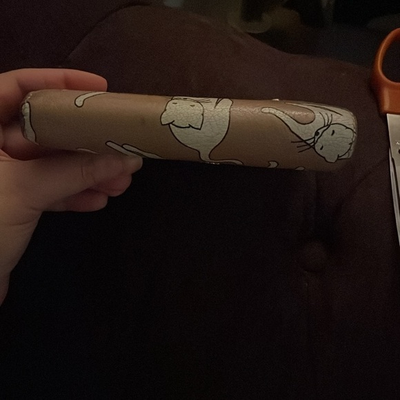 Miu Miu Pink Cat Print Women's Wallet - Picture 9 of 12